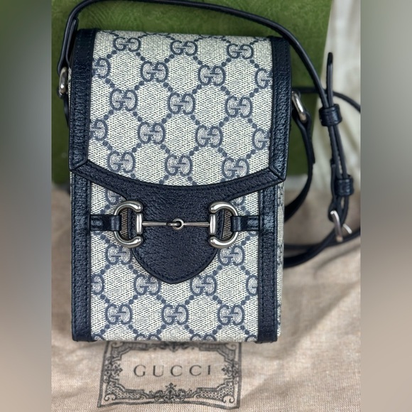 Gucci GG 1955 supreme monogram horse bit Crossbody bag made in Italy - Picture 10 of 14